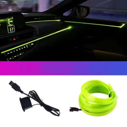 iGi4Shop Car LED Atmosphere Light With Car USB Sole Cab Gap Light Bar