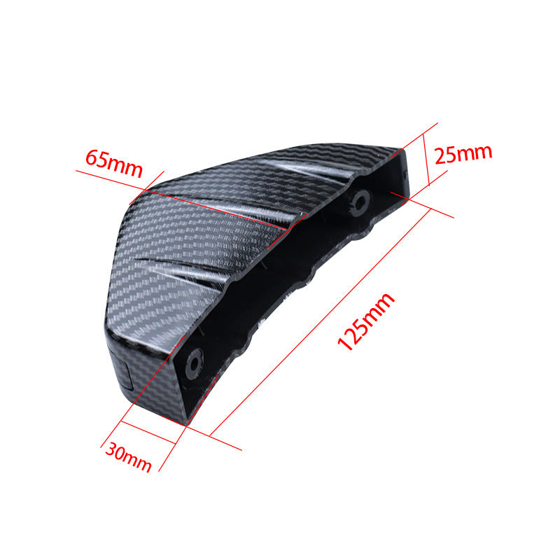 iGi4Shop Automotive Universal Triangle Rear Spoiler Carbon Fiber Chassis