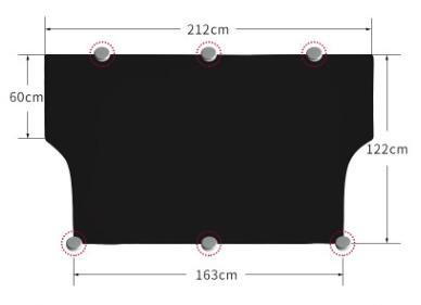 iGi4Shop Car Magnetic Snow Gear 5 Magnetic Car Magnet Sunshade Snow Gear Multi-function Snow Block