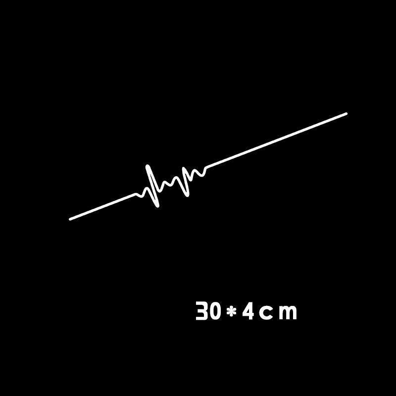 iGi4Shop Car Electrocardiogram Creative Sound Wave Chart Car Sticker