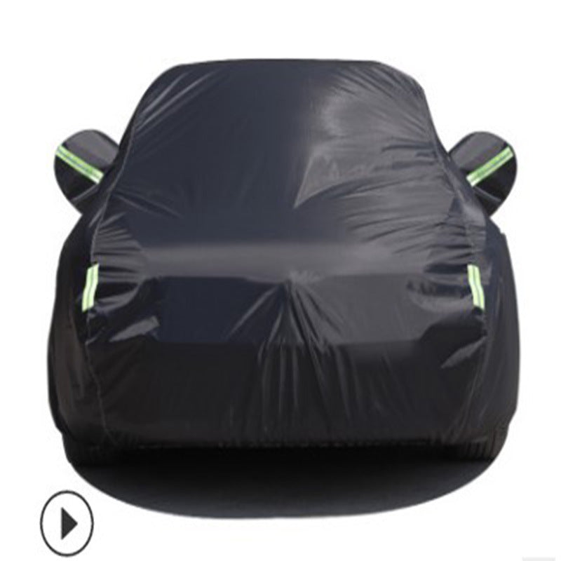 iGi4Shop Taffeta 190T210T silver-coated black universal car cover