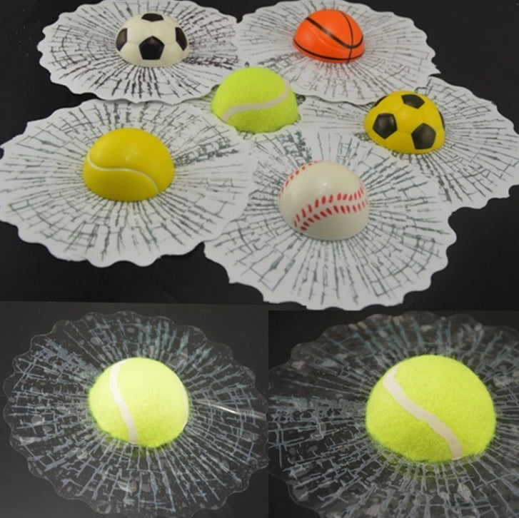 iGi4Shop Hot 3D stereo football basketball tennis baseball tennis crazy car glass motor vehicle supplies wholesale labeling