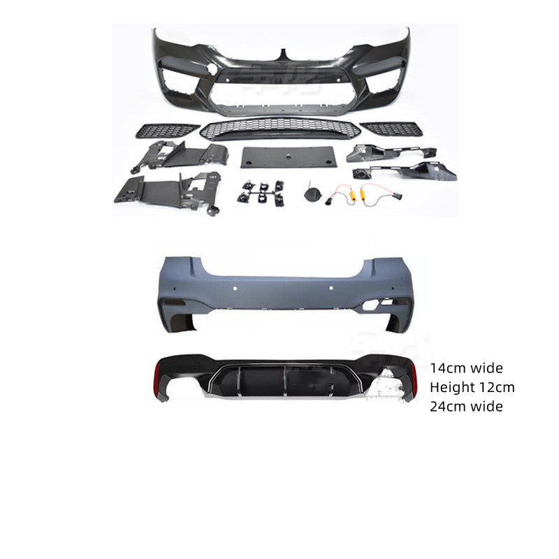 iGi4Shop Automobile G30 G38 528 530 Refitted M5 Big Surrounding Front Bar Middle Net Rear Lip