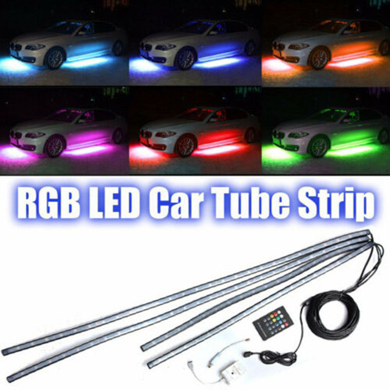 iGi4Shop 1 drag 4-5050 colorful voice control car chassis light atmosphere