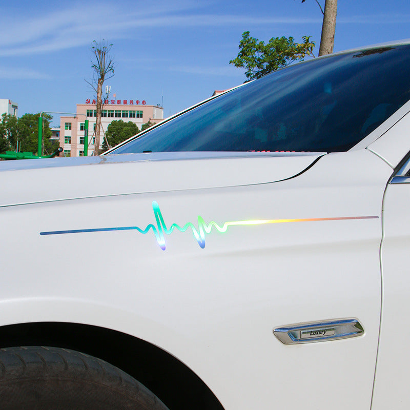 iGi4Shop Car Electrocardiogram Creative Sound Wave Chart Car Sticker