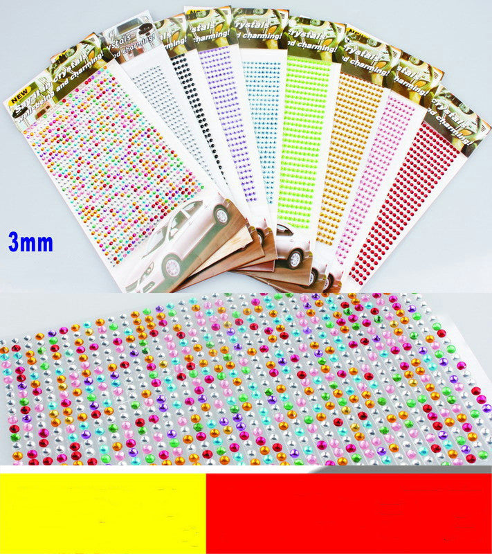 iGi4Shop Car Drill Sticker Car Drill Acrylic Car Sticker Decorative Drill Sticker