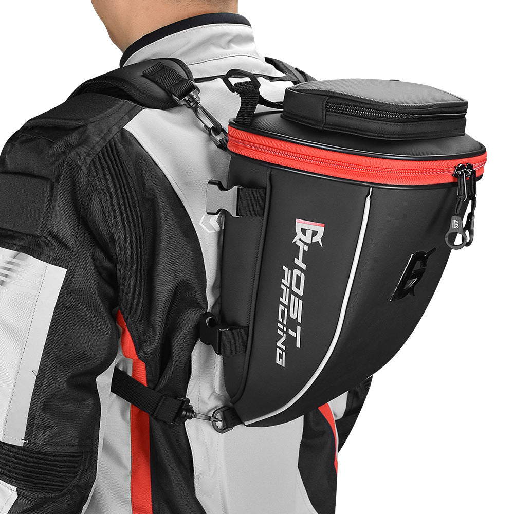 iGi4Shop Knight Saddle Pu Leather Motorcycle Tail Bag