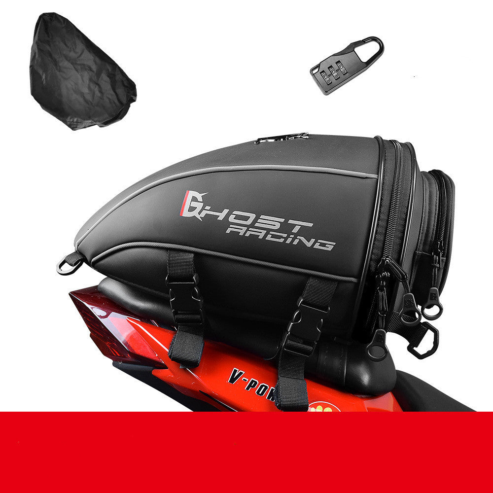 iGi4Shop Knight Saddle Pu Leather Motorcycle Tail Bag