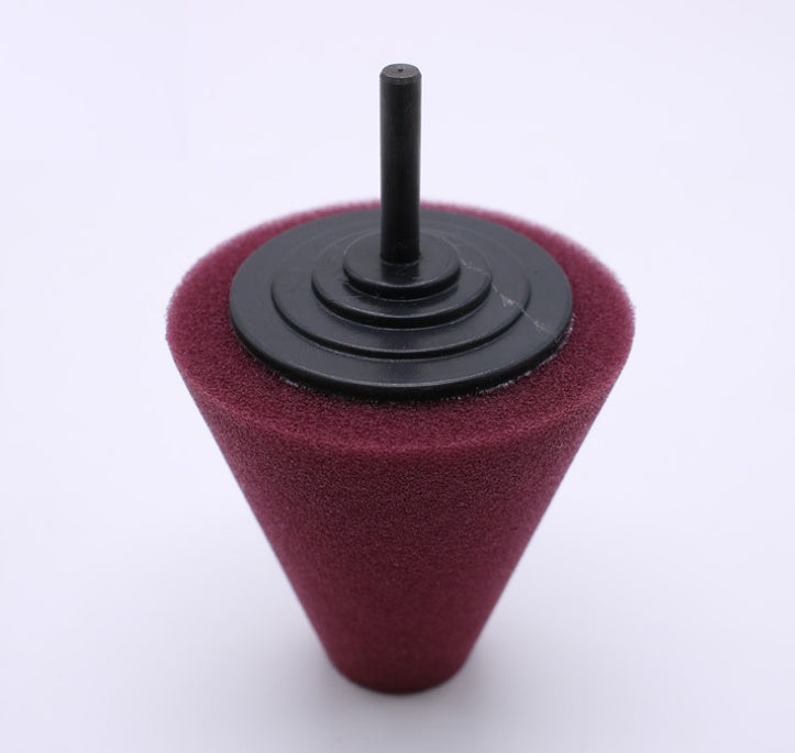 iGi4Shop Car wheel polishing disc detail polishing wheel in the net steel ring polishing sponge plate with 6MM handle cone sponge wheel