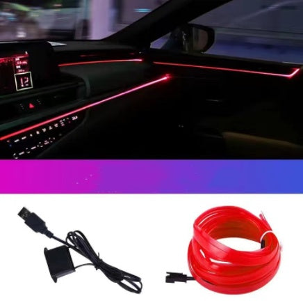iGi4Shop Car LED Atmosphere Light With Car USB Sole Cab Gap Light Bar