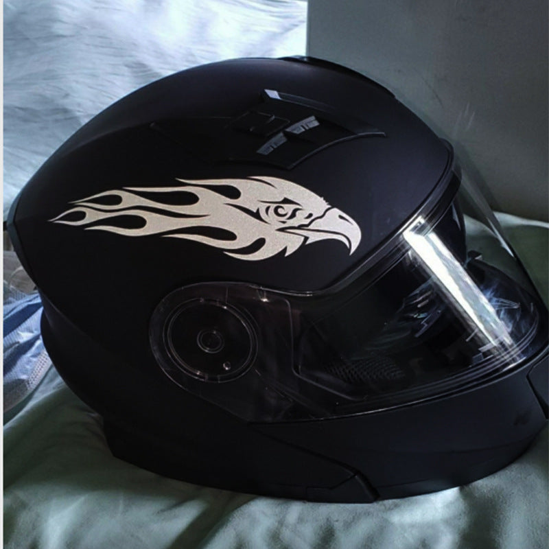 iGi4Shop Car And Motorcycle Reflective Stickers Paired With Eagle Flame Car
