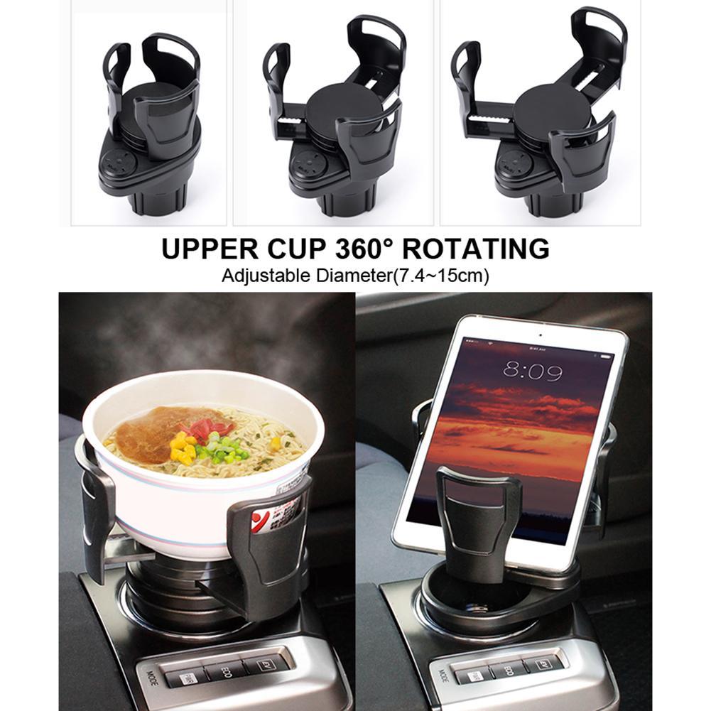 iGi4Shop Foldable Car Cup Holder Drinking Bottle Holder Cup Stand Bracket Sunglasses Phone Organizer Stowing Tidying Car Styling