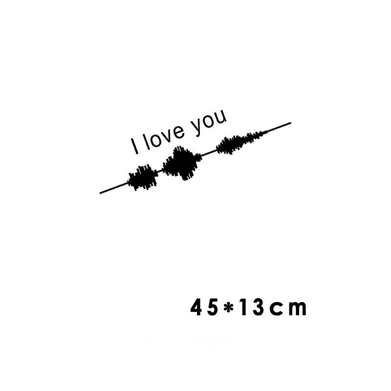 iGi4Shop Car Electrocardiogram Creative Sound Wave Chart Car Sticker