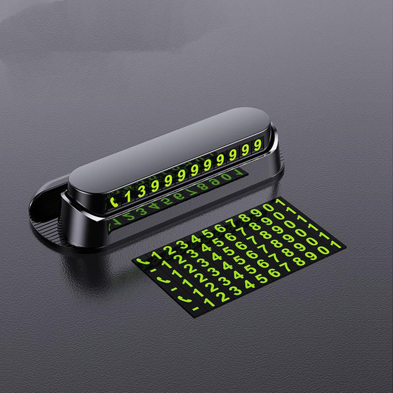 iGi4Shop Luminous Car Temporary Parking Card Car Sticker Car Air Freshener Phone Number Card Plate Car Accessories Universal Car Stickers