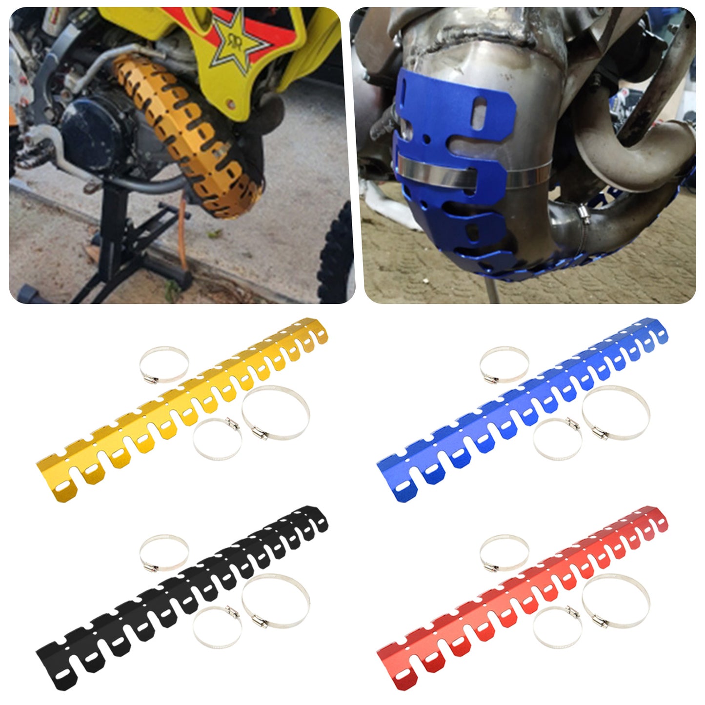 iGi4Shop Motorcycle Modification, Off-road Vehicle Exhaust Protection Cover, Heat Sink