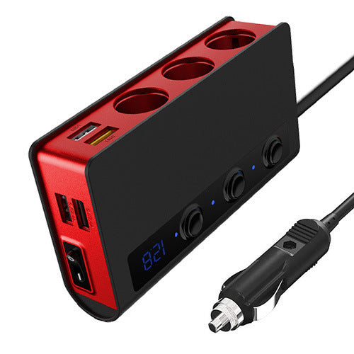 iGi4Shop New Cigarette Lighter, One For Three Cars, High Power Car Charger