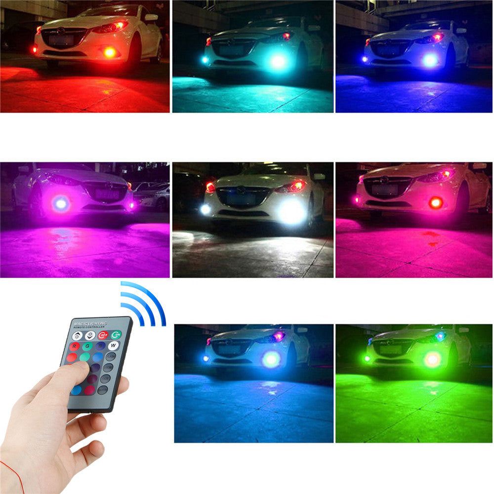 iGi4Shop Highlight RGB With Remote Control Fog Lights Colorful Fog Lights