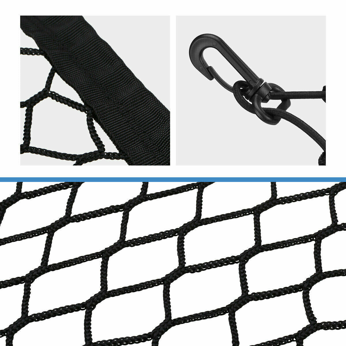iGi4Shop Trunk CARGO NET Car Nylon Elastic Mesh Organizer Truck SUV Universal 4 Hook Rear