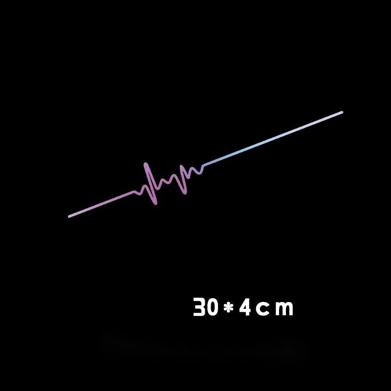 iGi4Shop Car Electrocardiogram Creative Sound Wave Chart Car Sticker