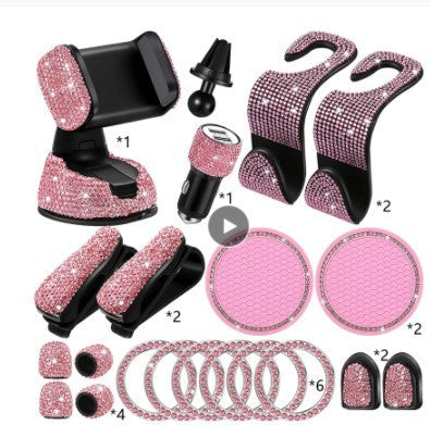 iGi4Shop New Diamond-encrusted Hook Set Car Interior Products