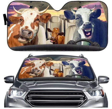 iGi4Shop Car Sun Shield Front Stop Sunscreen Heat Insulation Non-punching Telescopic Curtain
