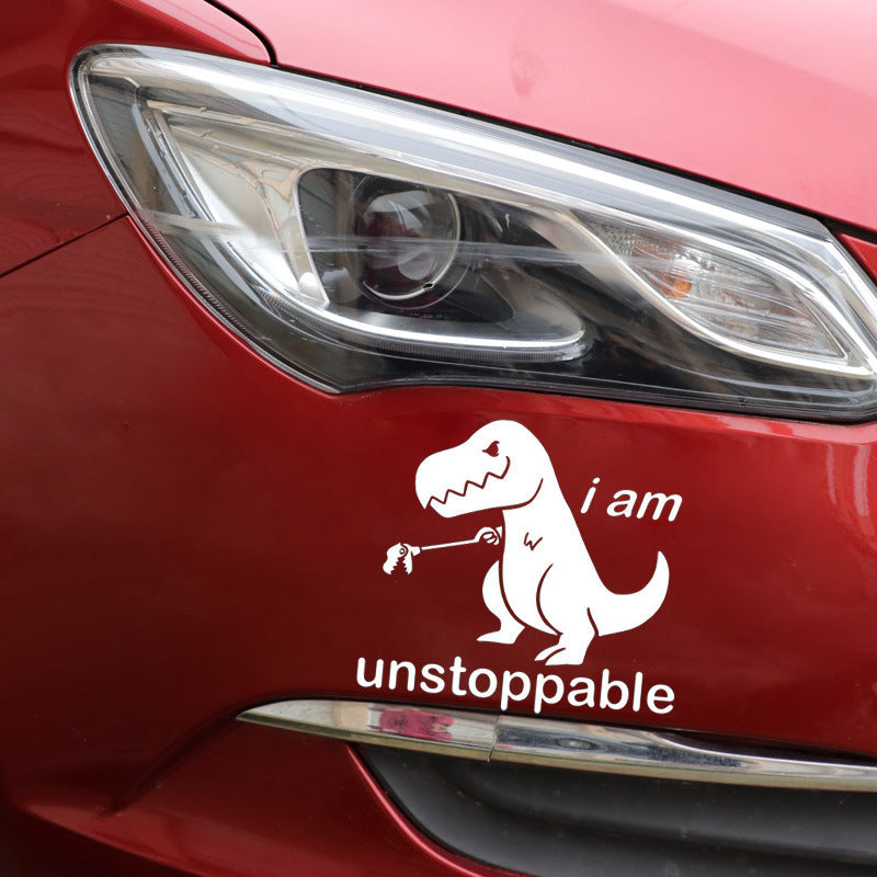 iGi4Shop Cute Cartoon Dinosaur Car Car Sticker