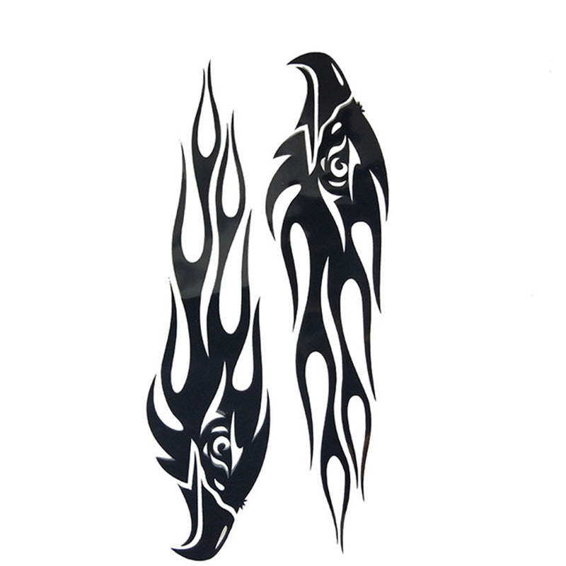 iGi4Shop Car And Motorcycle Reflective Stickers Paired With Eagle Flame Car