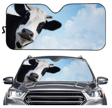 iGi4Shop Car Sun Shield Front Stop Sunscreen Heat Insulation Non-punching Telescopic Curtain