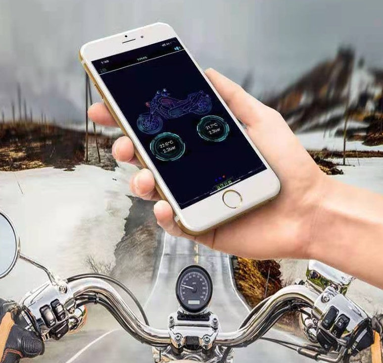 iGi4Shop Wireless Tire Pressure Monitor For Detecting And Alarming Two-wheeled Electric Locomotive