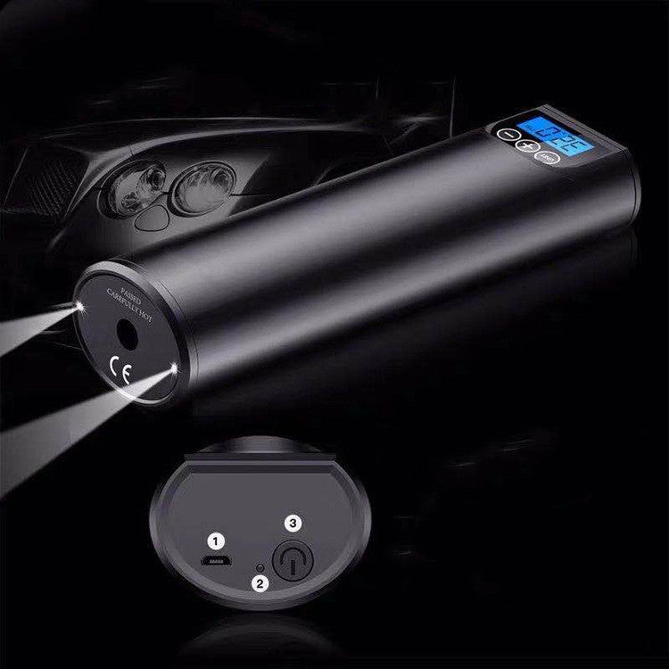 iGi4Shop Mini Portable Wireless Car Air Pump, Outdoor Electric Pump, Smart Digital Display Car Tire Air Pump