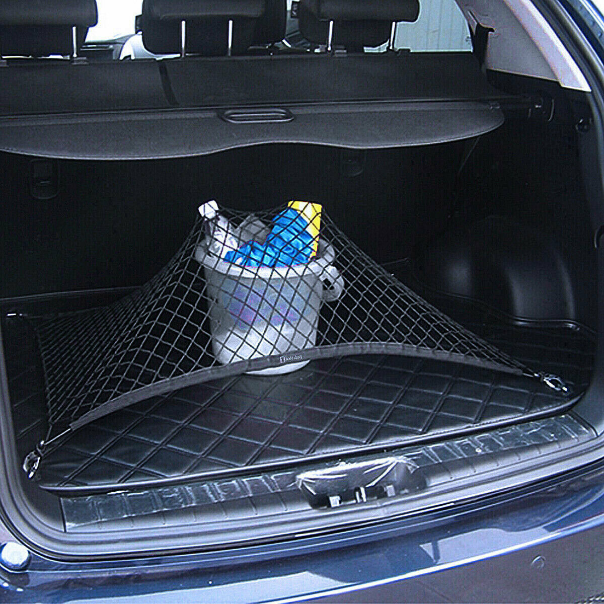 iGi4Shop Trunk CARGO NET Car Nylon Elastic Mesh Organizer Truck SUV Universal 4 Hook Rear