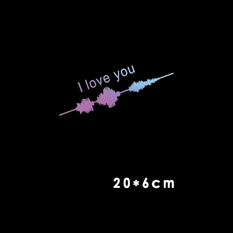 iGi4Shop Car Electrocardiogram Creative Sound Wave Chart Car Sticker
