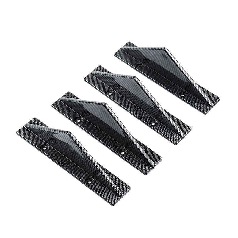iGi4Shop Automotive Universal Triangle Rear Spoiler Carbon Fiber Chassis
