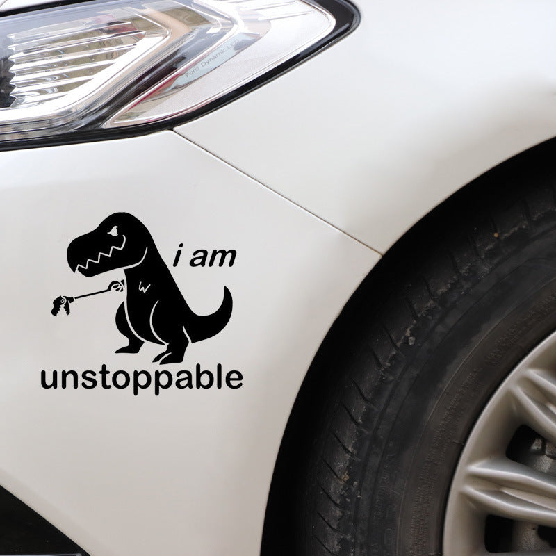 iGi4Shop Cute Cartoon Dinosaur Car Car Sticker