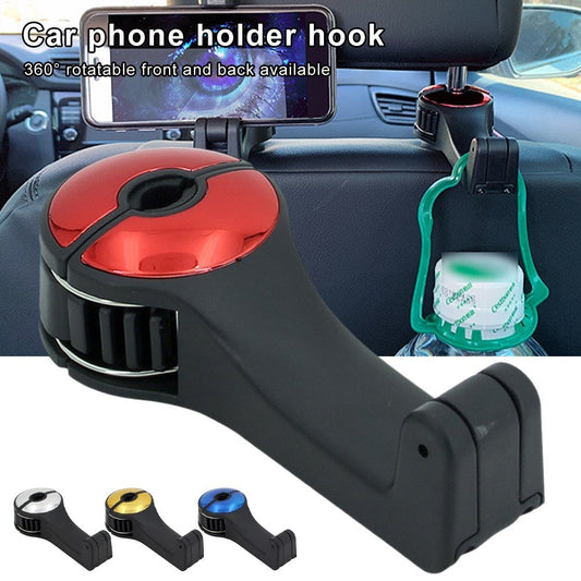 iGi4Shop Car Headrest Hook Phone Car Holder Car Hanger For A4 B6 Seat Back Hanger Storage Hook Phone Holder Auto Fastener Clip