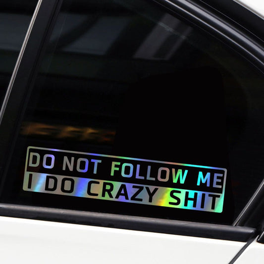 iGi4Shop Car Decoration Do Not Follow Me English Sticker