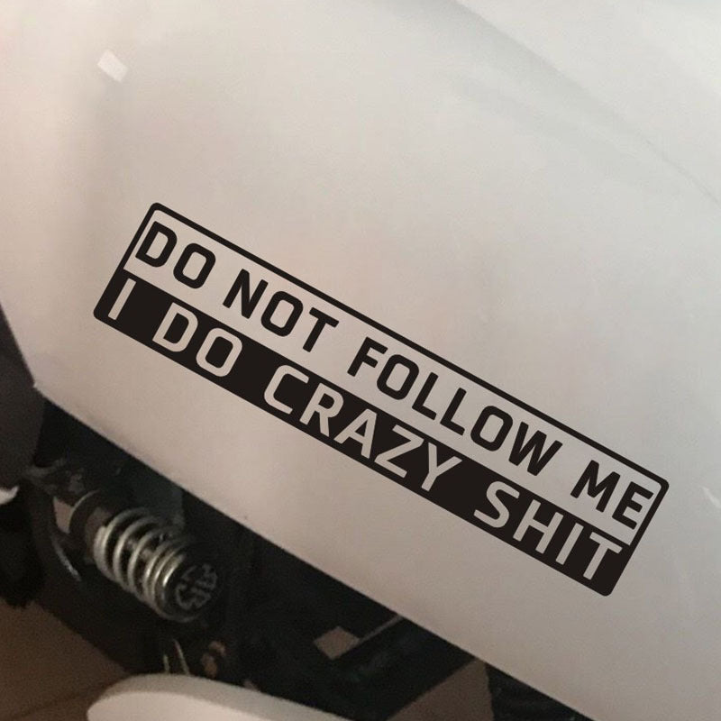 iGi4Shop Car Decoration Do Not Follow Me English Sticker