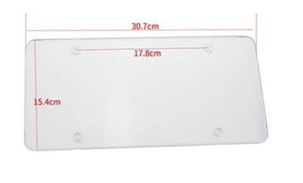 iGi4Shop Car License Plate Frame, License Plate Frame Transparent White Plane