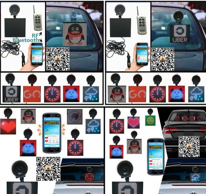 iGi4Shop Wireless Bluetooth Car Display Cool Car Window Screen