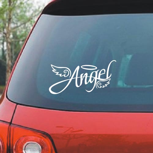 iGi4Shop Angel Wings Reflective Sticker Angel Personalized Car Sticker Romantic Funny Car Sticker Light Eyebrow Sticker Car Rear Sticker