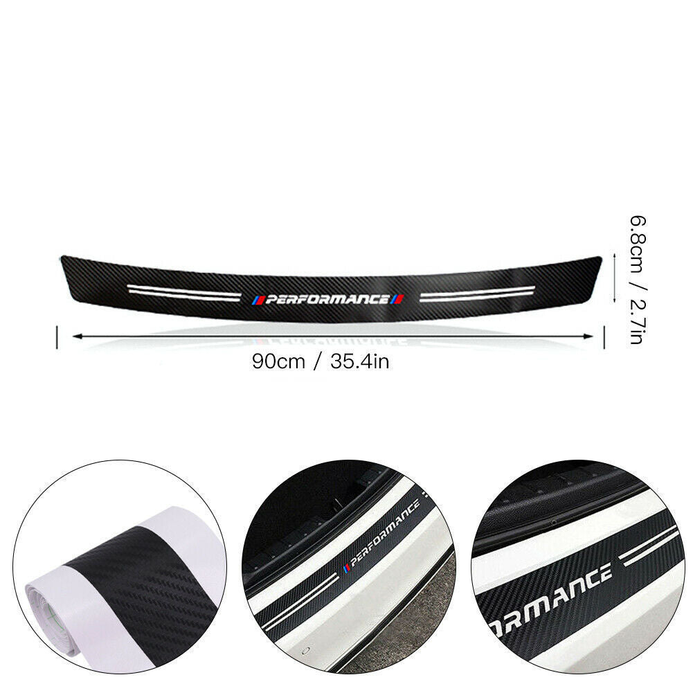 iGi4Shop Carbon Fiber Car Rear Bumper Trunk Guard Protected Stickers Odyssey Spirior CRV Civic XR-V HR-V City Accord Jazz