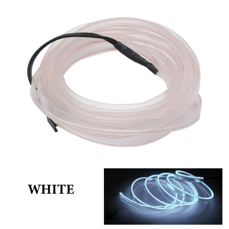 Car Interior Lighting El Cold Light Band Edge Wide Edge Car Atmosphere Lamp 1M2M3M 5M Luminous Line Set