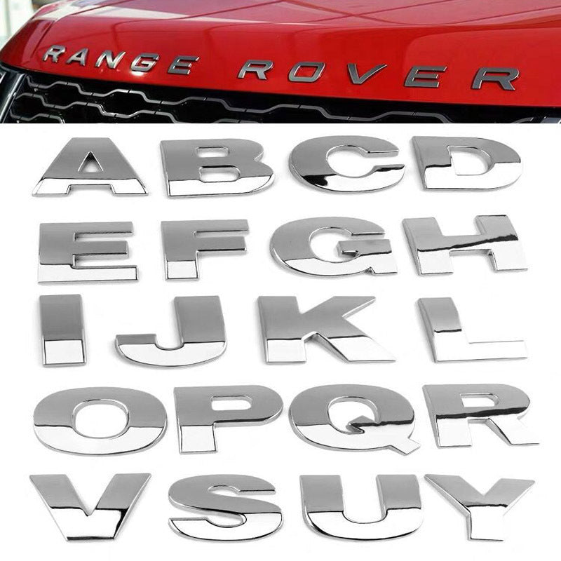 iGi4Shop Large number car tail letter label, car personality letter sticker