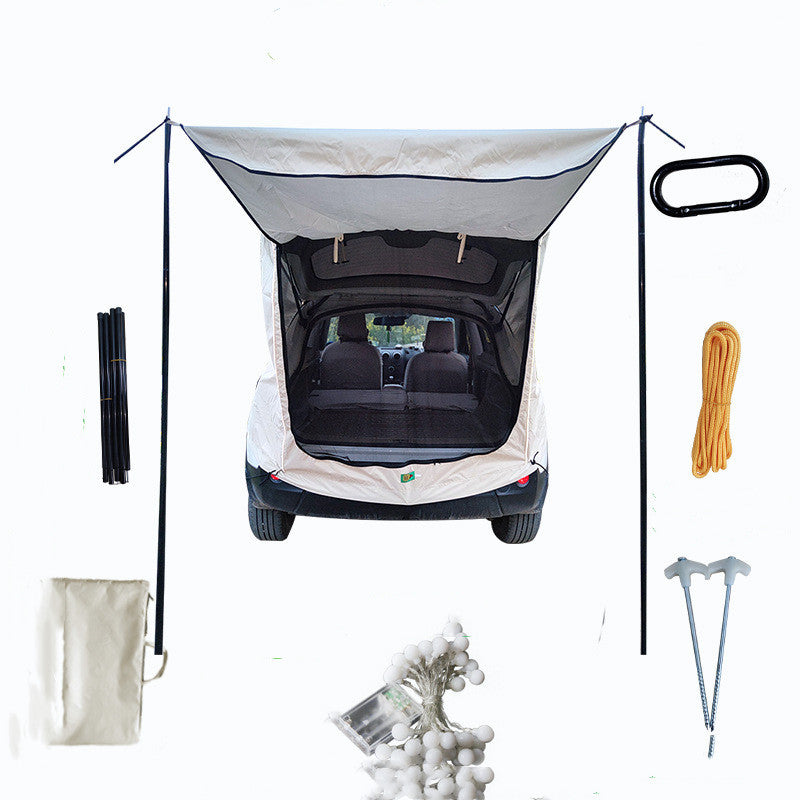 iGi4Shop Car Trunk Extension Tent At The Rear Of The Car