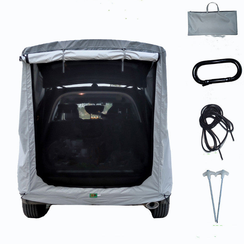 iGi4Shop Car Trunk Extension Tent At The Rear Of The Car