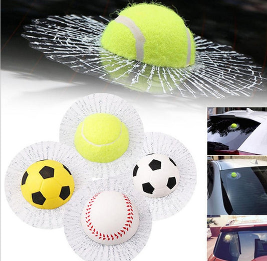 iGi4Shop Hot 3D stereo football basketball tennis baseball tennis crazy car glass motor vehicle supplies wholesale labeling