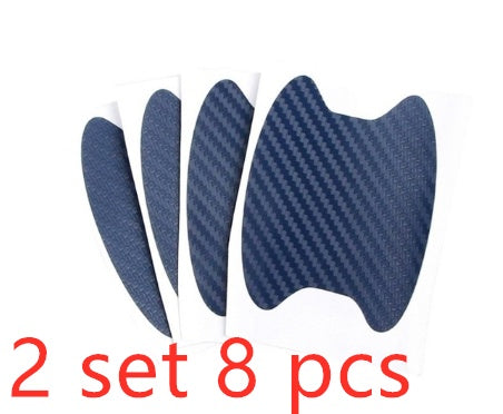 iGi4Shop 4pcs Set Of Door Stickers Carbon Fiber Scratch-resistant Car Handle Stickers