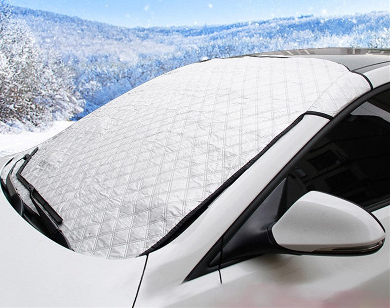 iGi4Shop Silver Coating Windshield Visor Cover Auto Anti Snow Sunshade Window Sunshade Outdoor Exterior Taff Accessories Outdoors