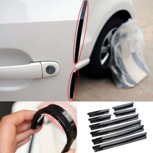 iGi4Shop Auto Car Door Guard Edge Corner Bumper 8Pcs Set Guards Buffer Trim Molding Protection Strip Scratch Protector Car Door Crash Bar