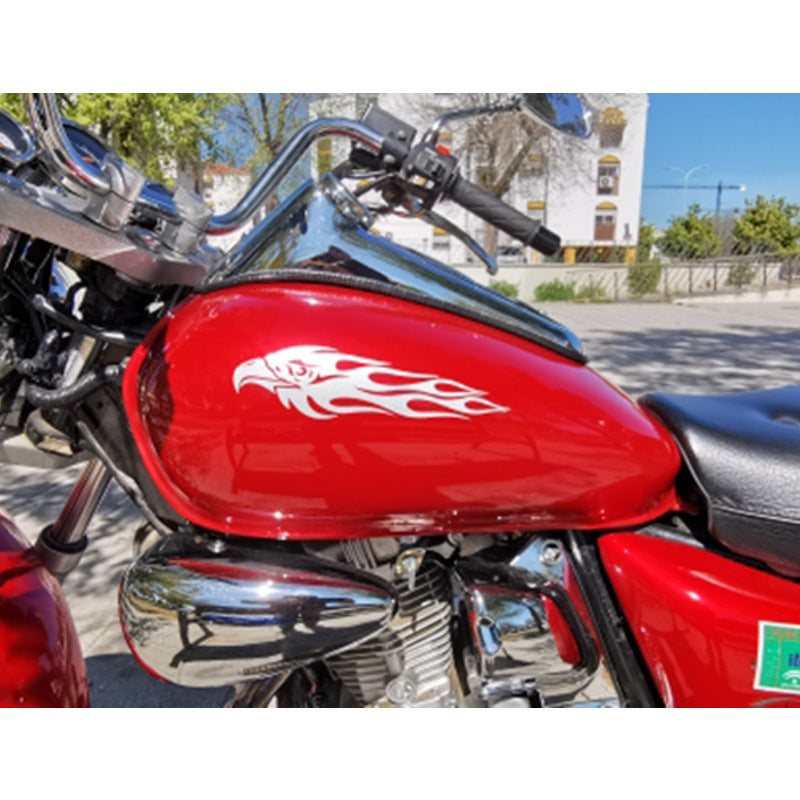 iGi4Shop Car And Motorcycle Reflective Stickers Paired With Eagle Flame Car